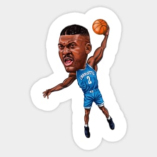 Larry Johnson Caricature Sticker